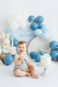 Съемка крушение торта Smash cake